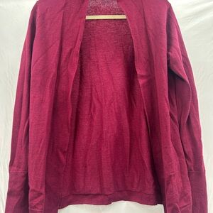 Women's Brooks Brothers Hot Pink Wool Open Front Cardigan
